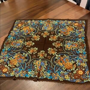 Floral Patterned Scarf
